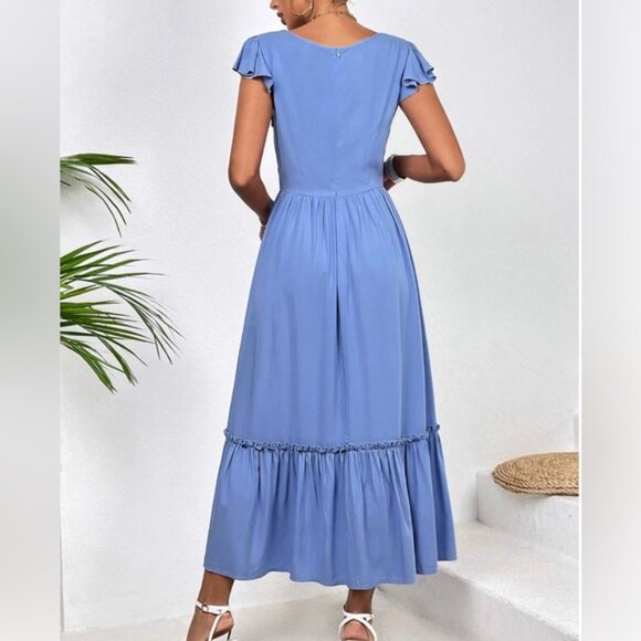 Vintage  Faux Turquoise Wide Bracelet - Picture 3 of 6